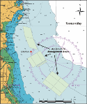 Map of buoy location