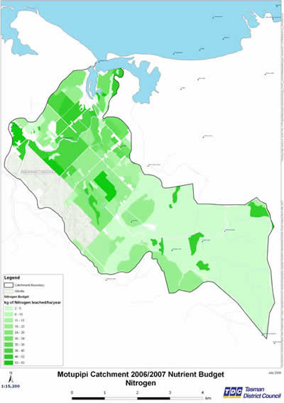 Motupipi Catchment 2006/2007 Nutrient Budget. Nitrogen.